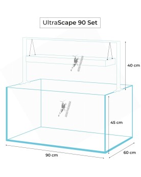 Aquael Ultrascape 90 Snow Kit Complet