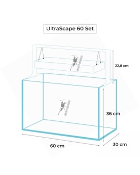 Aquael Ultrascape 60 Snow Kit Complet