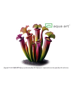 Sarracenia flava var. atropurpurea - Aqua-art Sarracenia flava var....