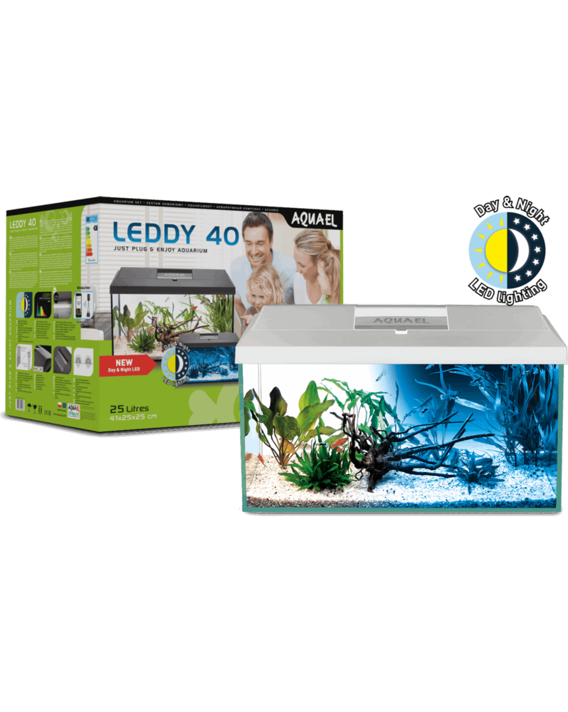 Aquael - Kit Leddy 40 Day&Night Blanc 2.0 Cet aquarium complet AQUA...