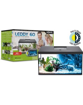 Aquael - Kit Leddy 60 Day&Night Noir 2.0 Cet aquarium complet AQUAE...