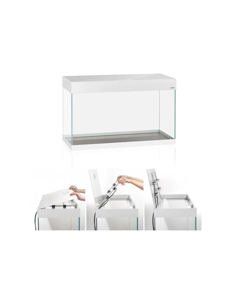 Aquael - Aquarium Optiset 125 Blanc 2.0 L'Aquarium Aquael OptiSet 1...