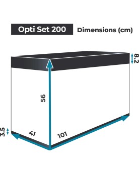 copy of Aquael UltraScape 90 Snow Set (Aqua+Led) 90x45x60cm