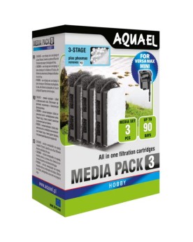 Aquael - Cartouche Versamax Mini - Phosmax - 3pcs Pack de 3 media p...