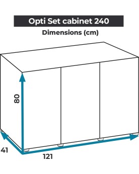 Aquael - Meuble Optiset 200 Blanc Le meuble pour aquarium Aquael OP...