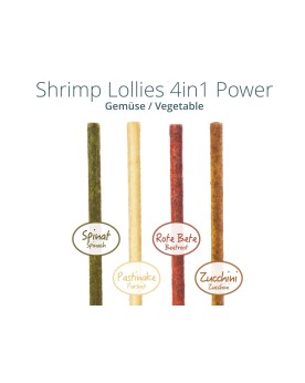 Shrimp Lollies - 4 in 1 Power Vegetables (8 pcs) Bâtonnets alimenta...