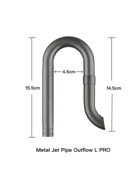 Chihiros - Metal Jet Pipe Outflow Pro L - 16/22mm Chihiros Metal Ou...