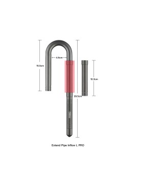 Chihiros - Extend Pipe Inflow Pro L - 16/22mm Extension pour Chihir...