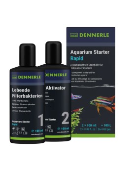 Dennerle Aquarium Starter Rapid 200ml Activateur bactérien, nouvell...