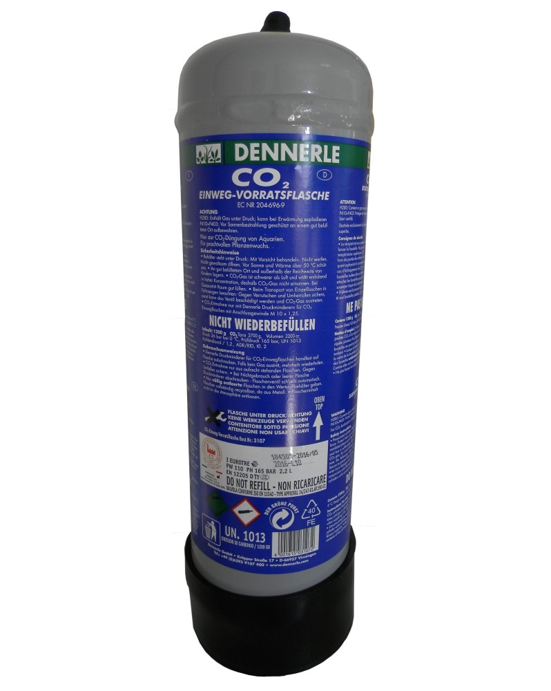 Dennerle Recharges co2 Jetable 1200g