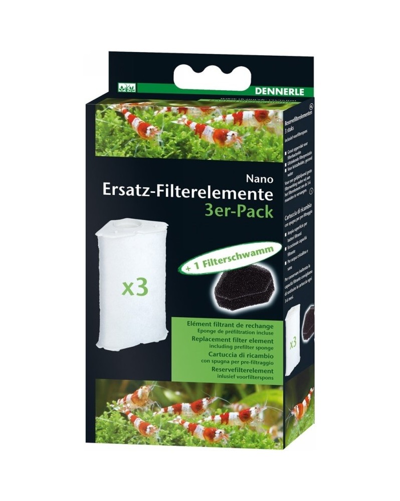 Dennerle Element Filtrant de Rechange x3