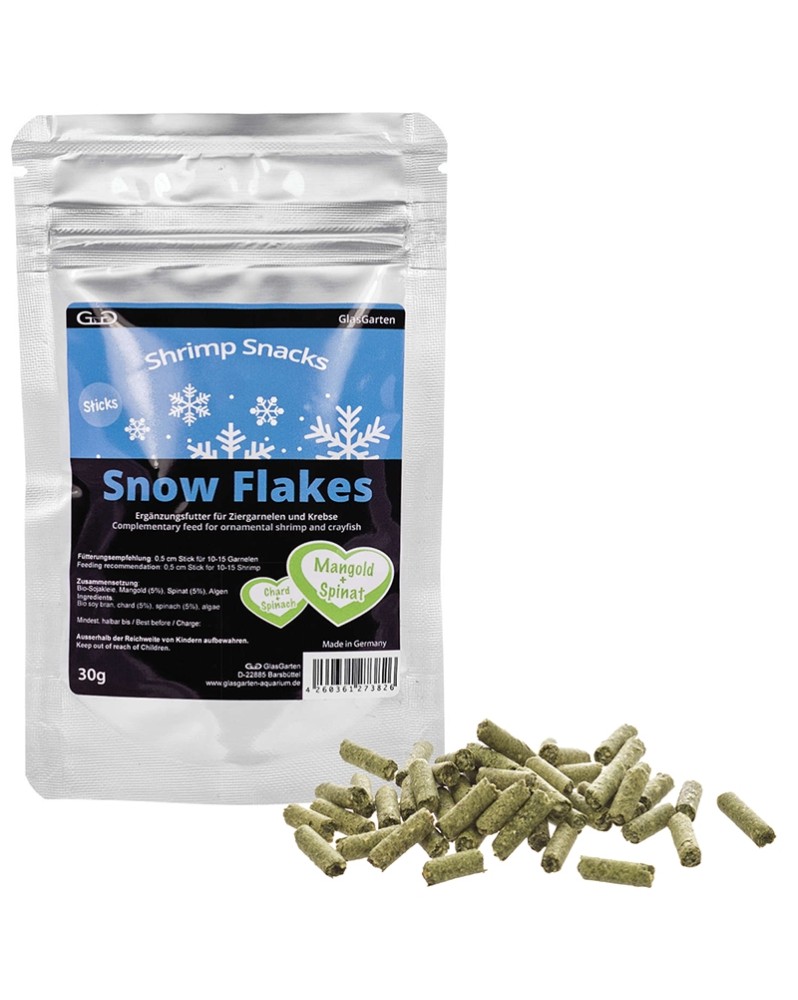 Shrimp Snack Snow Flakes, Epinards, Bettes 30g